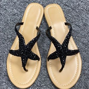 Beaded starfish sandals